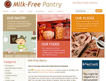 Tablet Screenshot of milkfreepantry.com